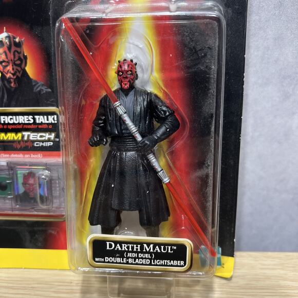 RARE 1998 Star Wars Episode 1 Darth Maul Figure GRAY VEST VARIANT - Picture 2 of 5